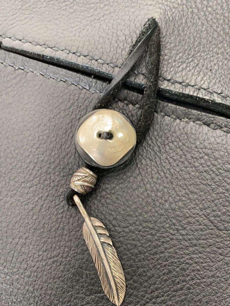 Other Brand Shoulder Bag Leather BLK Solid 3