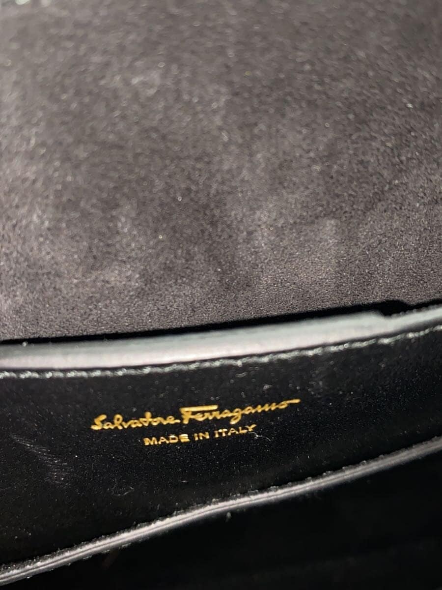 Salvatore Ferragamo Gancini 2-Way Top Handle Bag Studs Shoulder Bag Leather DY-21 H528 7