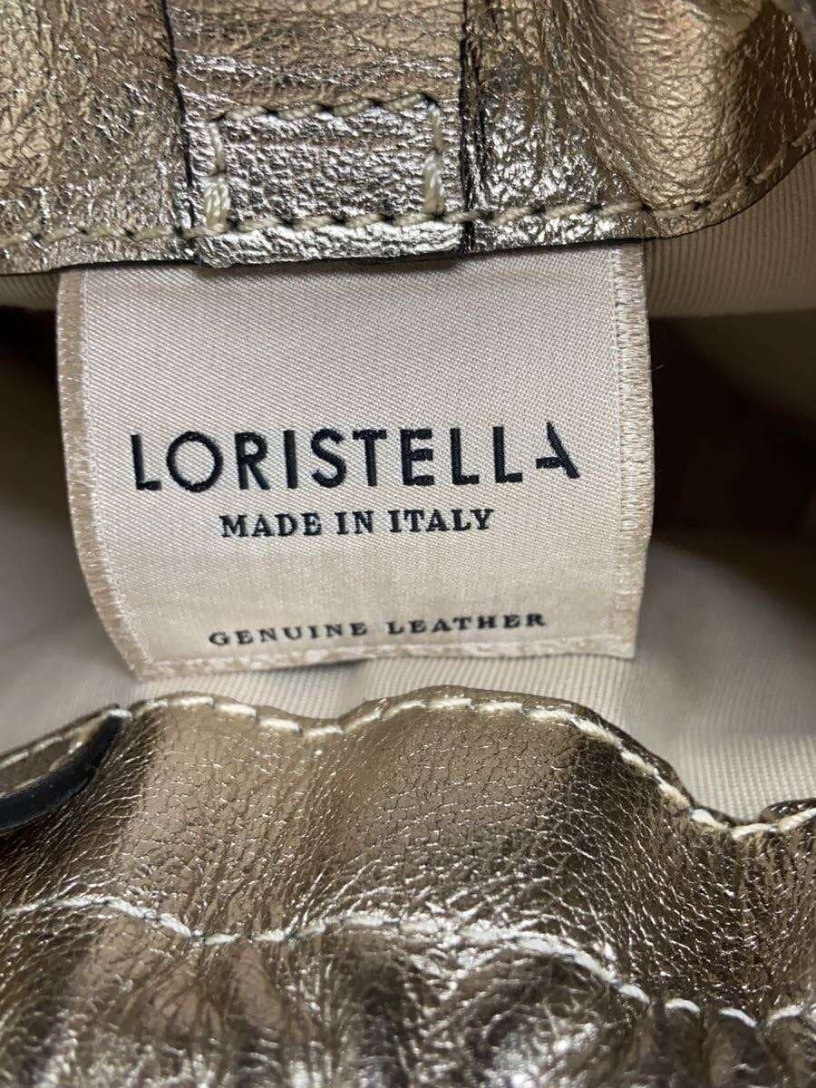 LORISTELLA2-Way Drawstring Type Shoulder Bag Leather GLD 5