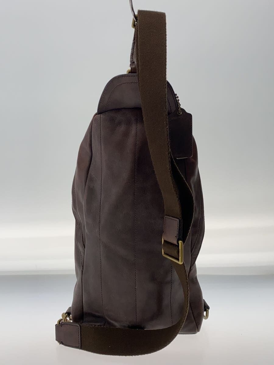 COACH Body Bag Shoulder Bag Leather Suede Brown Black 70796 3