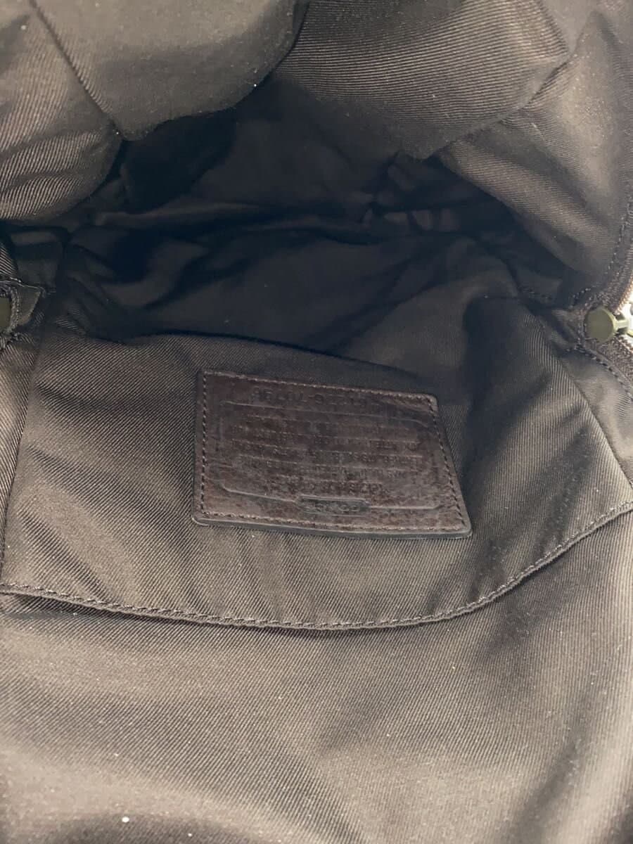 COACH Body Bag Shoulder Bag Leather Suede Brown Black 70796 6