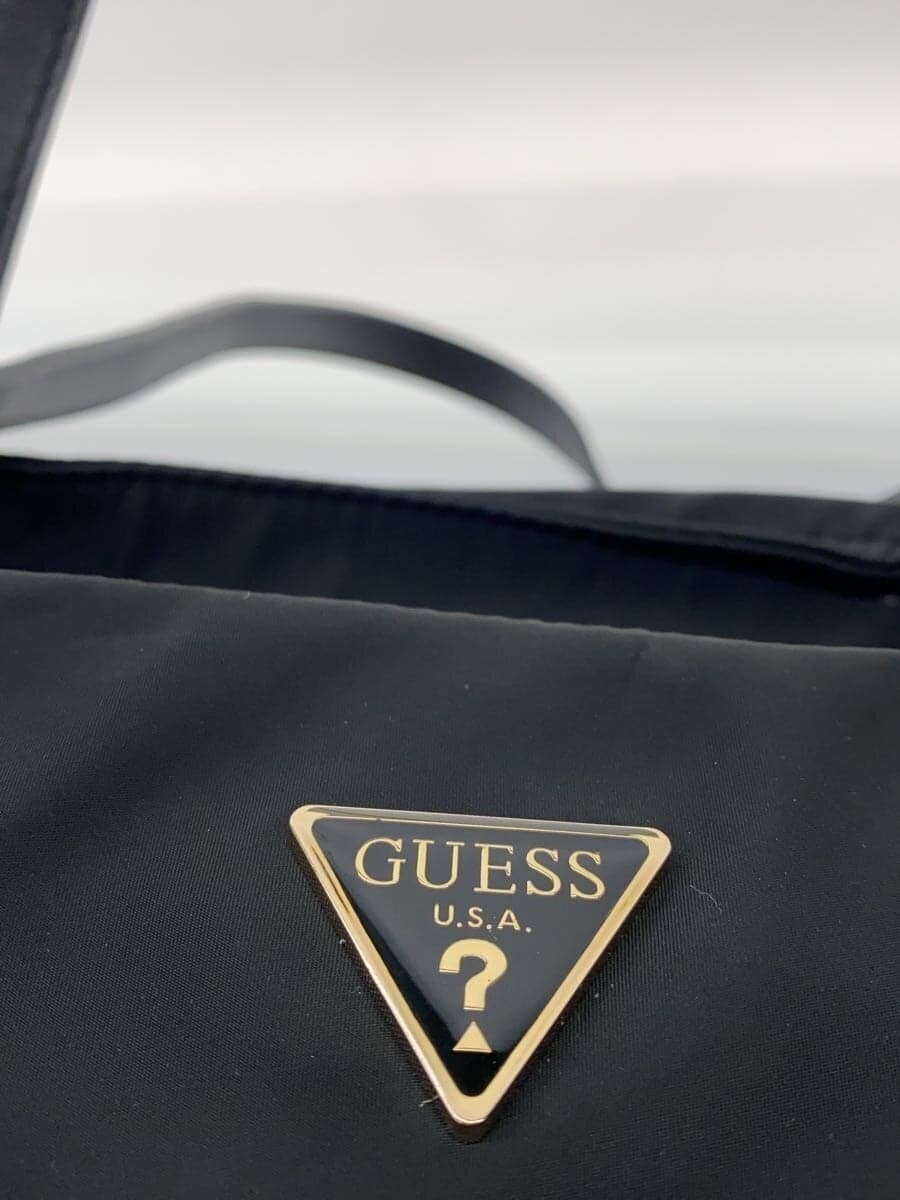 GUESS Eco Gemma Logo Triangle Shopper Tote Bag Black EYG839523 5