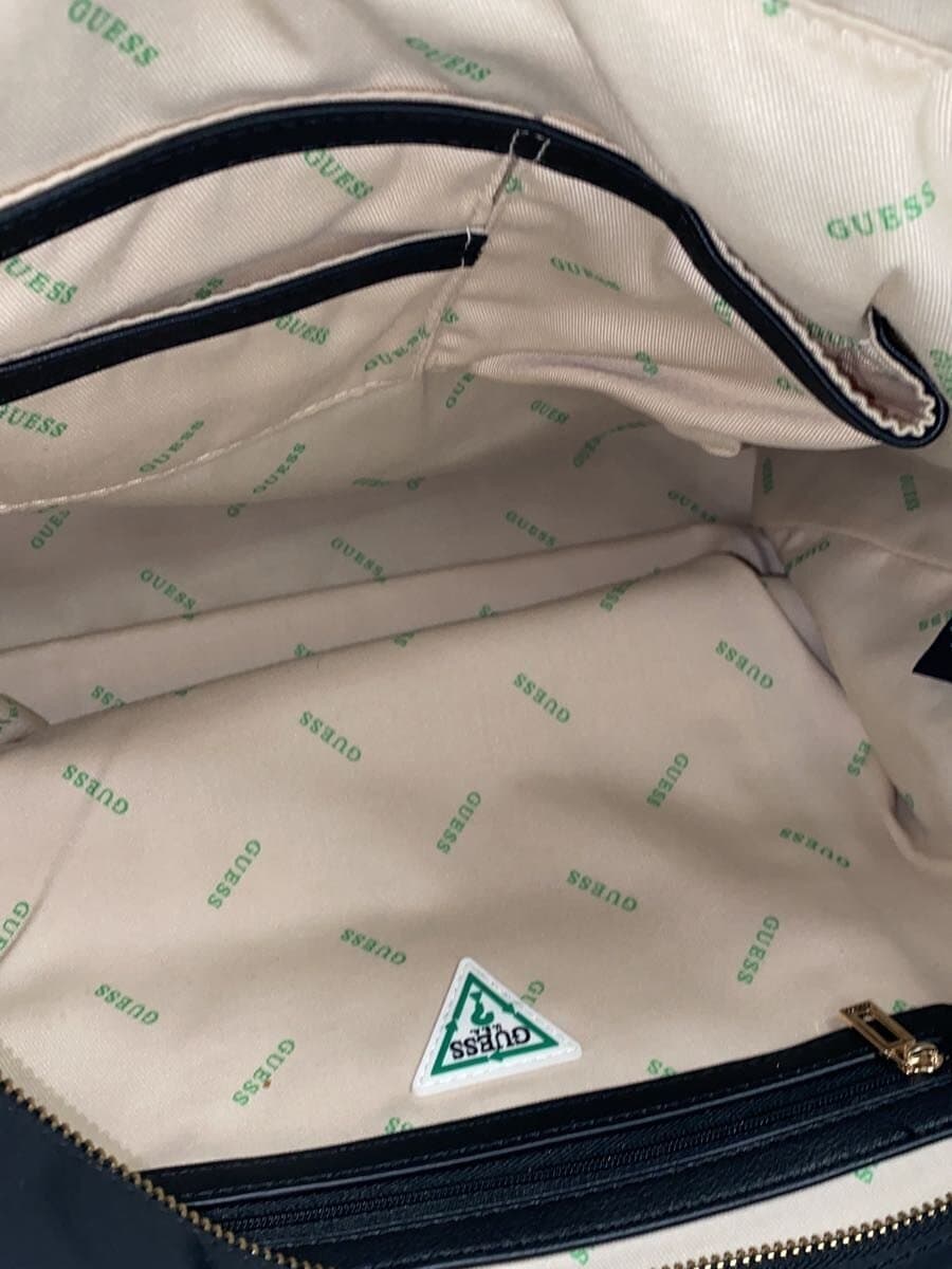 GUESS Eco Gemma Logo Triangle Shopper Tote Bag Black EYG839523 6