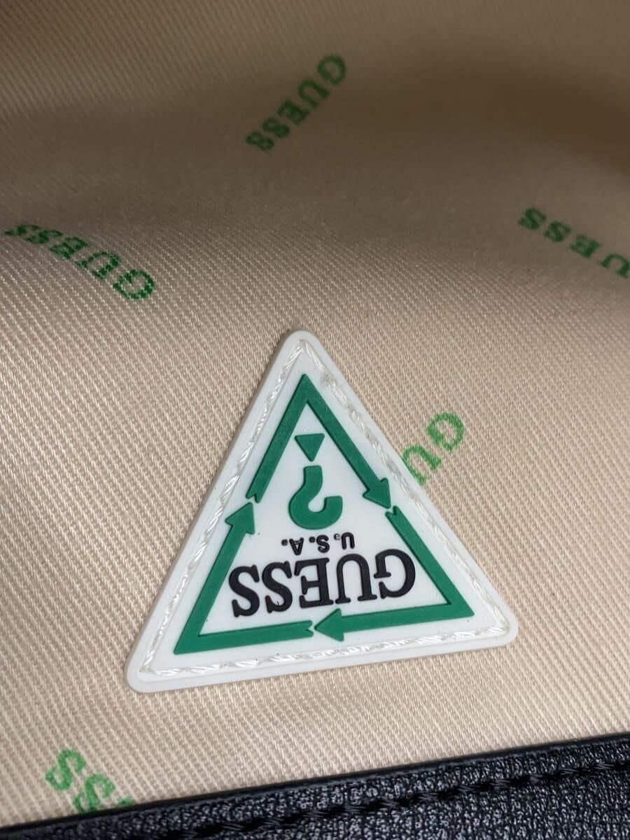 GUESS Eco Gemma Logo Triangle Shopper Tote Bag Black EYG839523 7