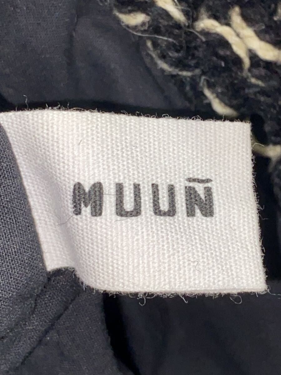 MUUN With Tag Leather Tote Bag Inner Knit Bag Black 5