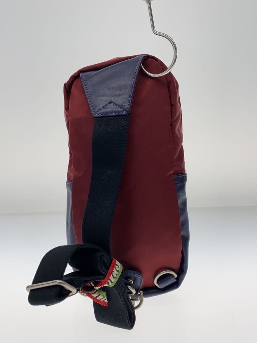 Orobianco With Tag Body Bag Shoulder Bag Nylon Leather Bordeaux Purple 2X 367 3