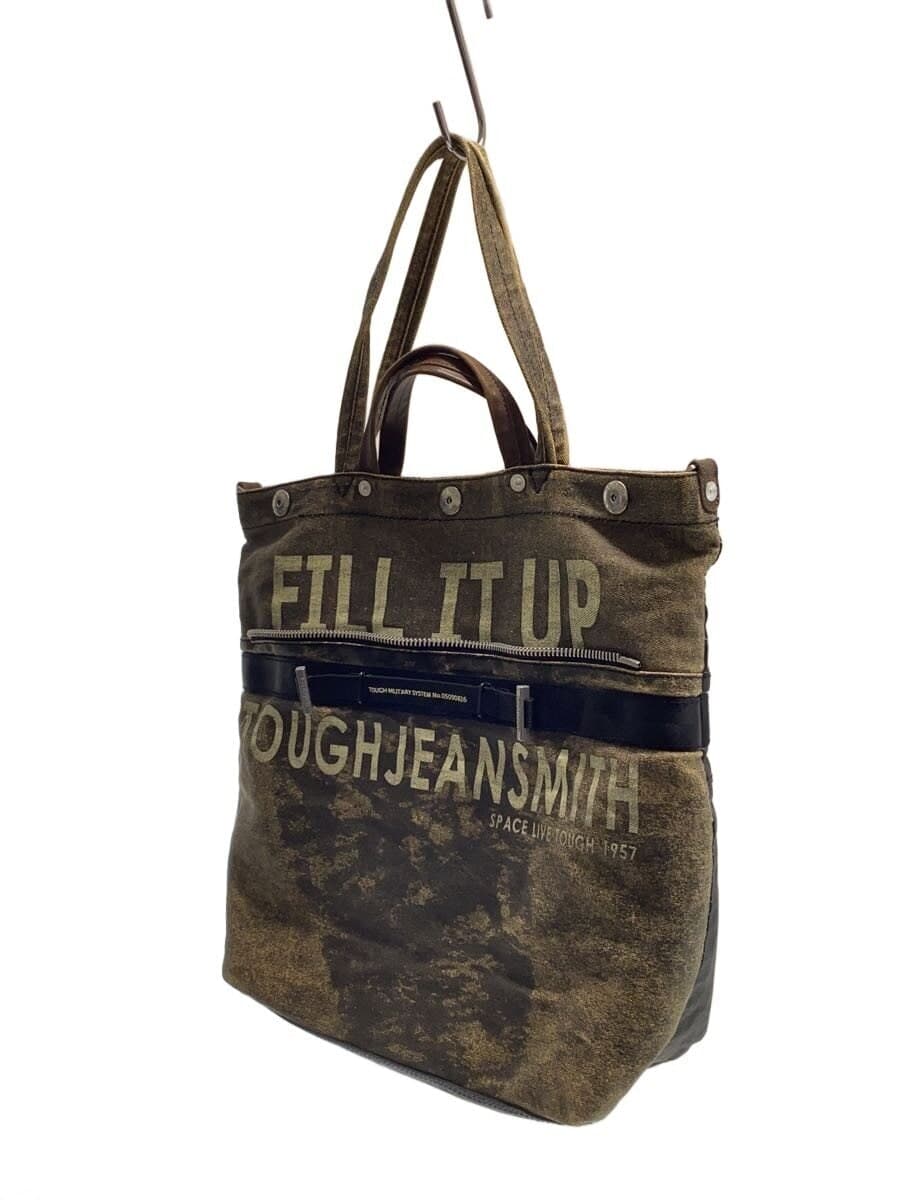 TOUGH jeansmith VINTAGE MILITARY COLLECTION Tote Bag Black & Brown 6243899 2