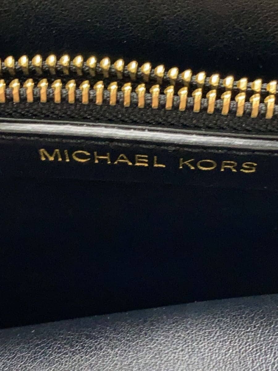 MICHAEL KORS Handbag Leather Black 30H7GZ5T6T 5