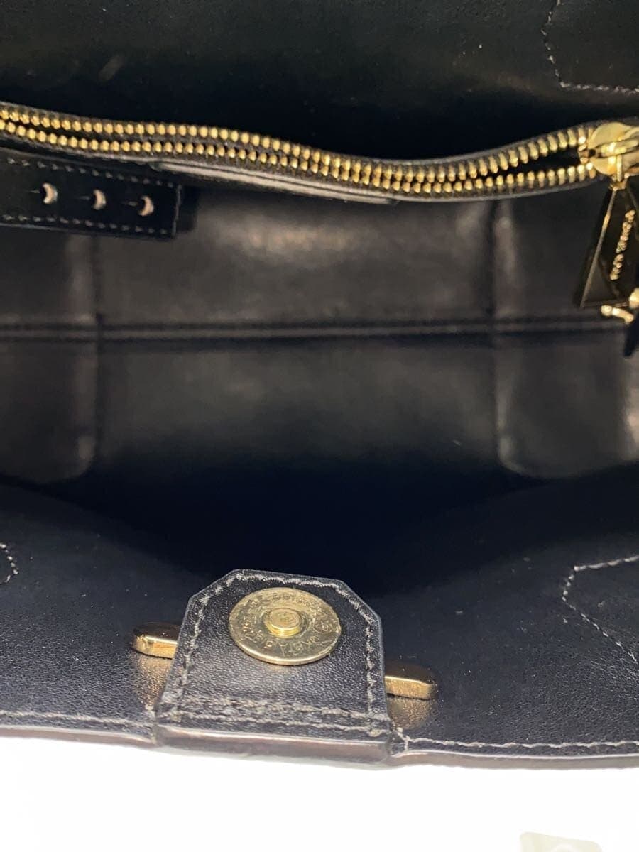 MICHAEL KORS Handbag Leather Black 30H7GZ5T6T 6