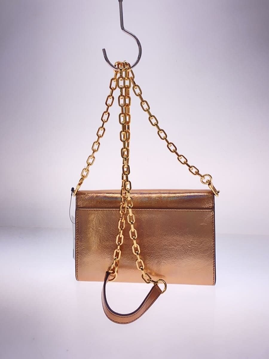 TORY BURCH Metallic Chain Shoulder Bag -- PNK 10005634 3