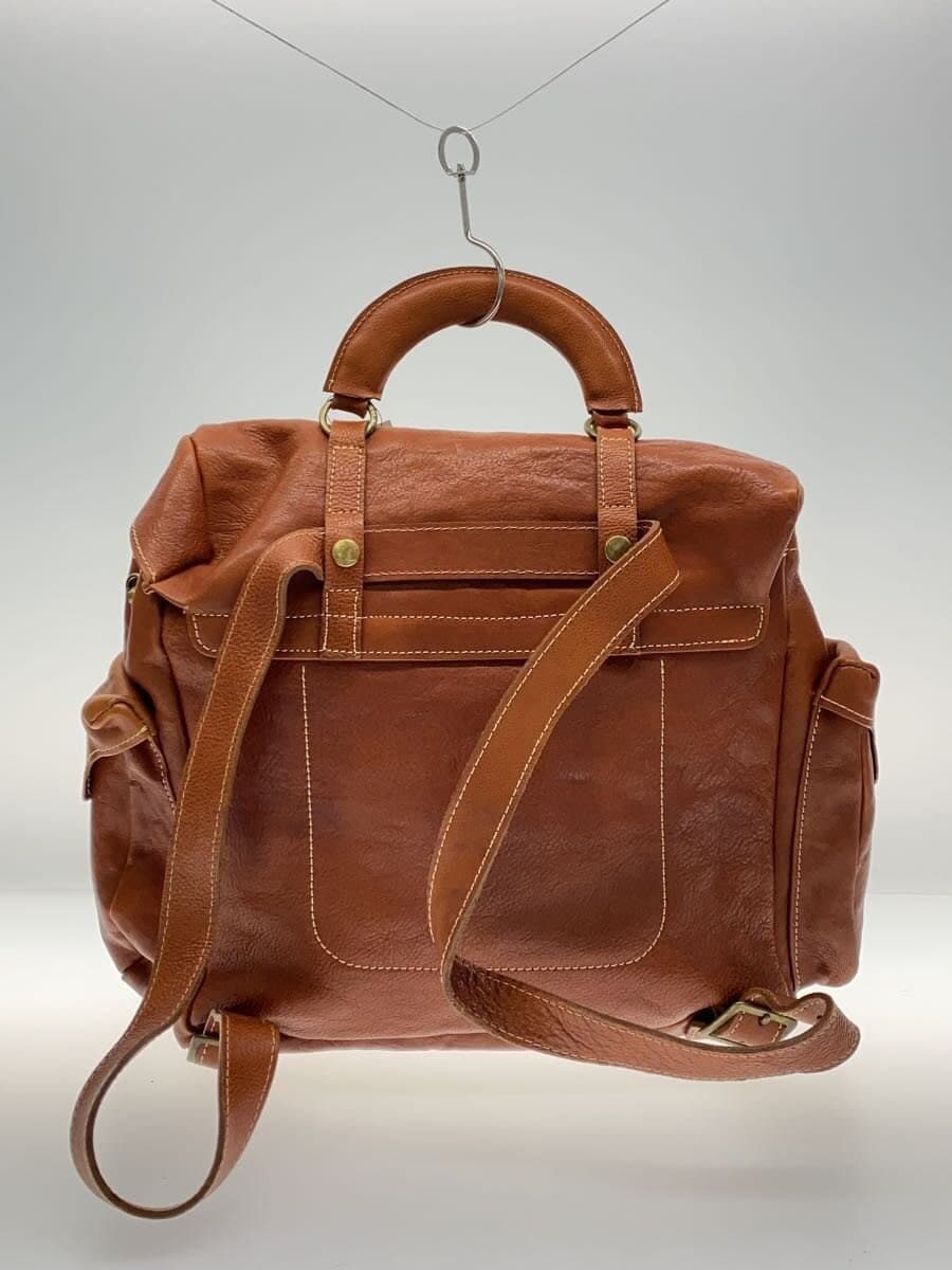 Other Brands: LA CAGE HOMME ZAINO La Cage Homme Backpack Leather Brown 3