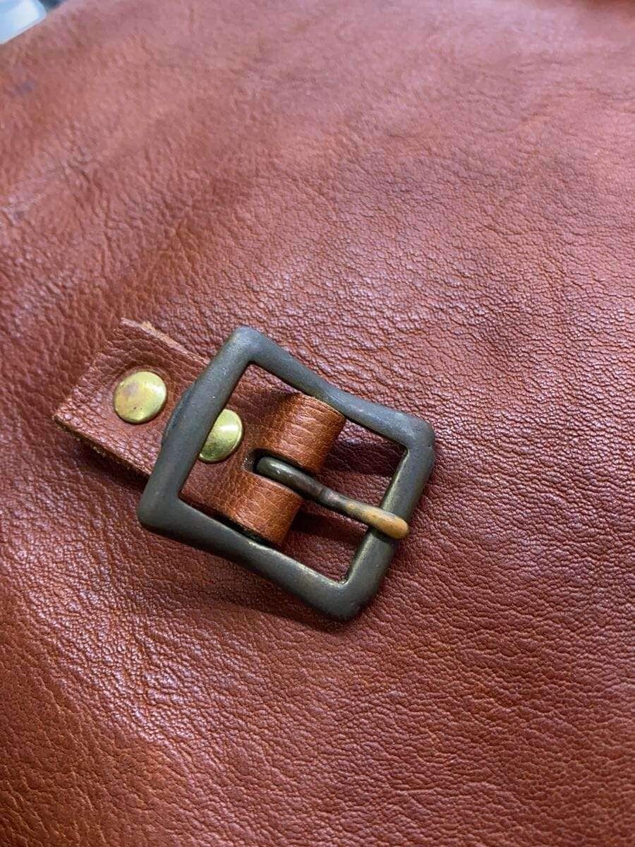 Other Brands: LA CAGE HOMME ZAINO La Cage Homme Backpack Leather Brown 9