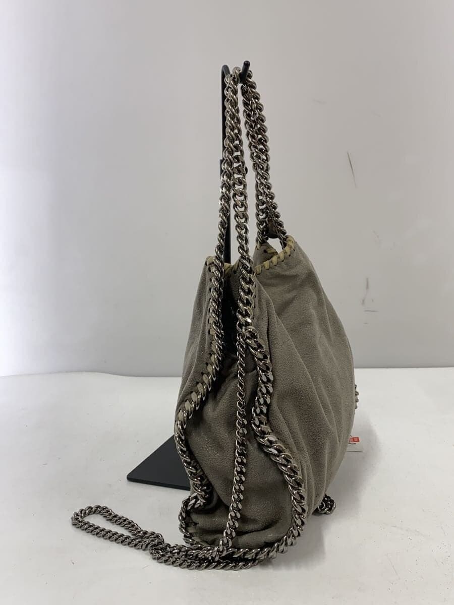 STELLA McCARTNEY Falabella Chain Shoulder Bag Suede GRAY 371223 2