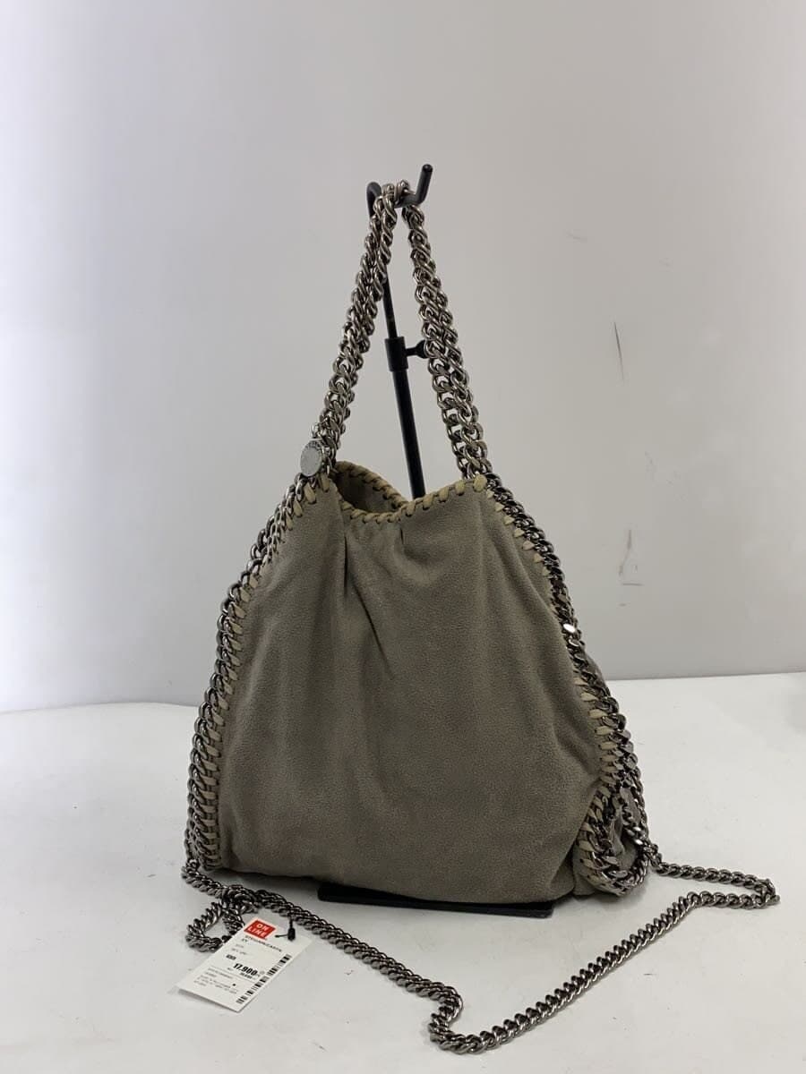 STELLA McCARTNEY Falabella Chain Shoulder Bag Suede GRAY 371223 3