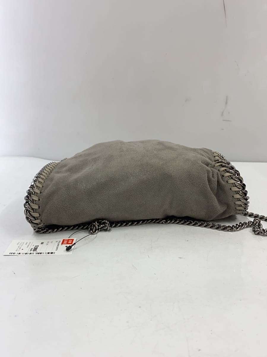 STELLA McCARTNEY Falabella Chain Shoulder Bag Suede GRAY 371223 4