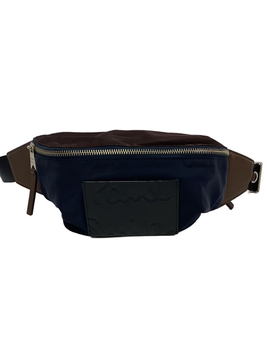 Paul Smith Leather Patch Waist Bag Nylon NVY APS-320