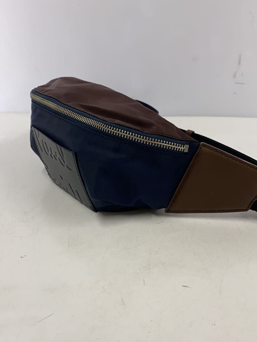 Paul Smith Leather Patch Waist Bag Nylon NVY APS-320 2