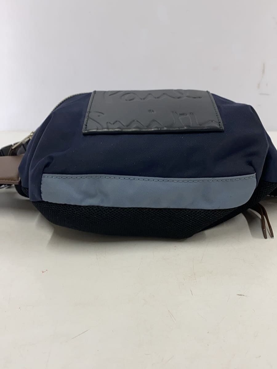 Paul Smith Leather Patch Waist Bag Nylon NVY APS-320 4