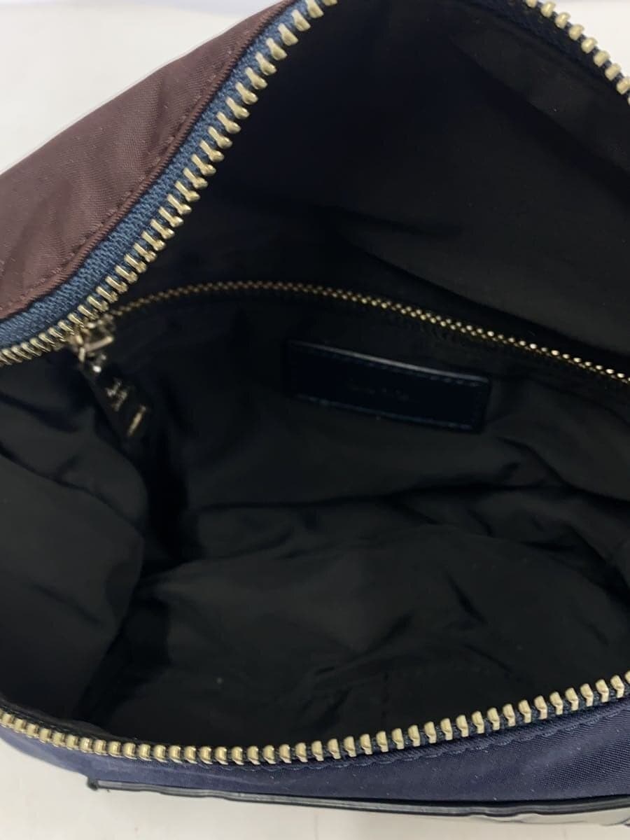 Paul Smith Leather Patch Waist Bag Nylon NVY APS-320 6