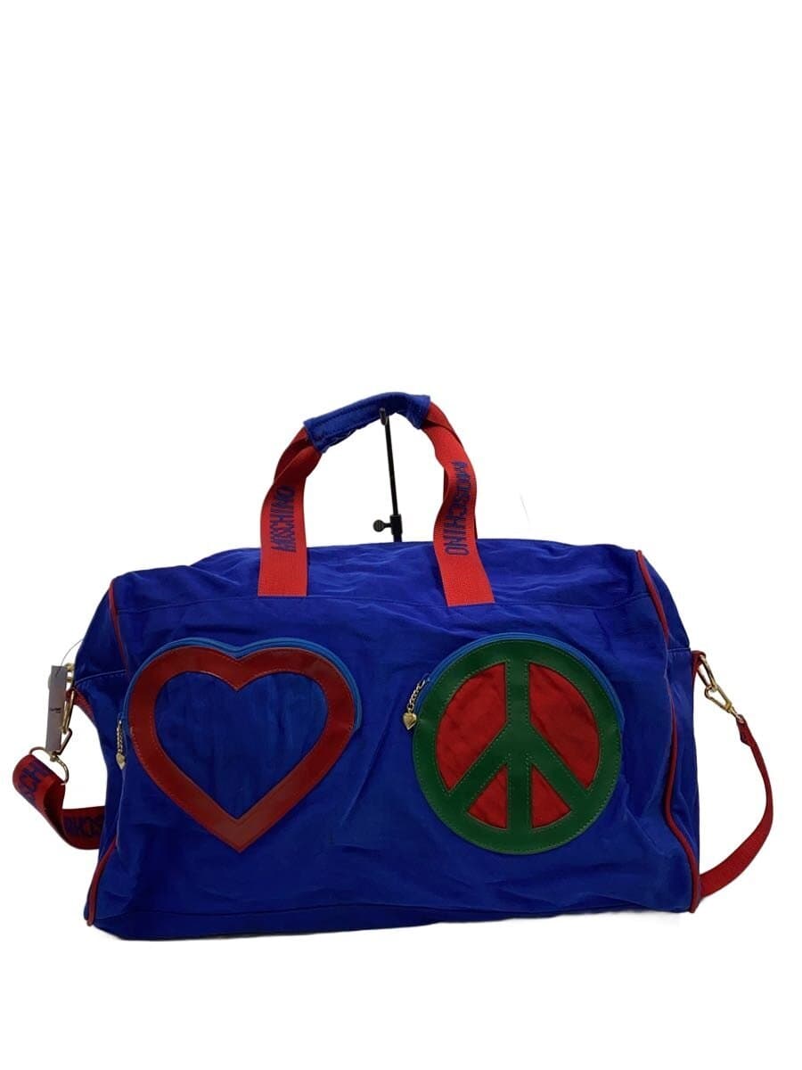 MOSCHINO Boston Bag Polyester BLU