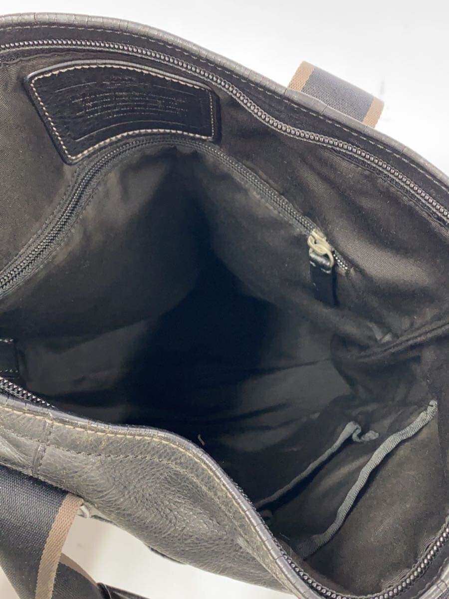 COACH Shoulder Bag Leather BLK F70558 6