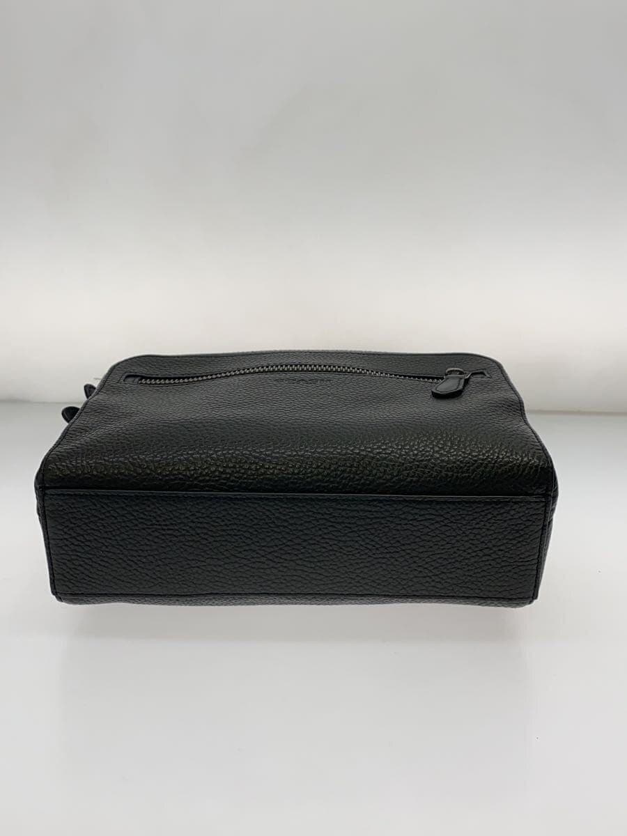 COACH Shoulder Bag Leather GRY 91484 4