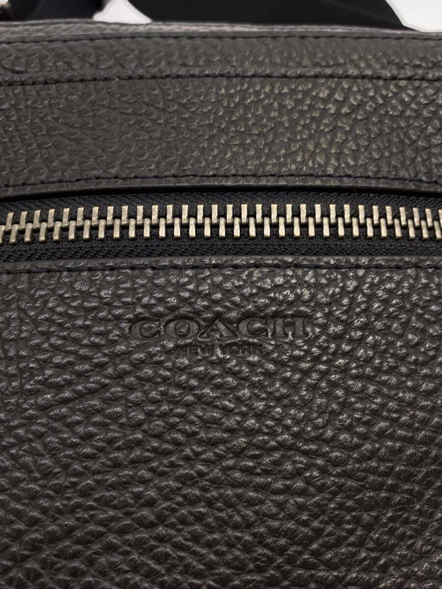 COACH Shoulder Bag Leather GRY 91484 5