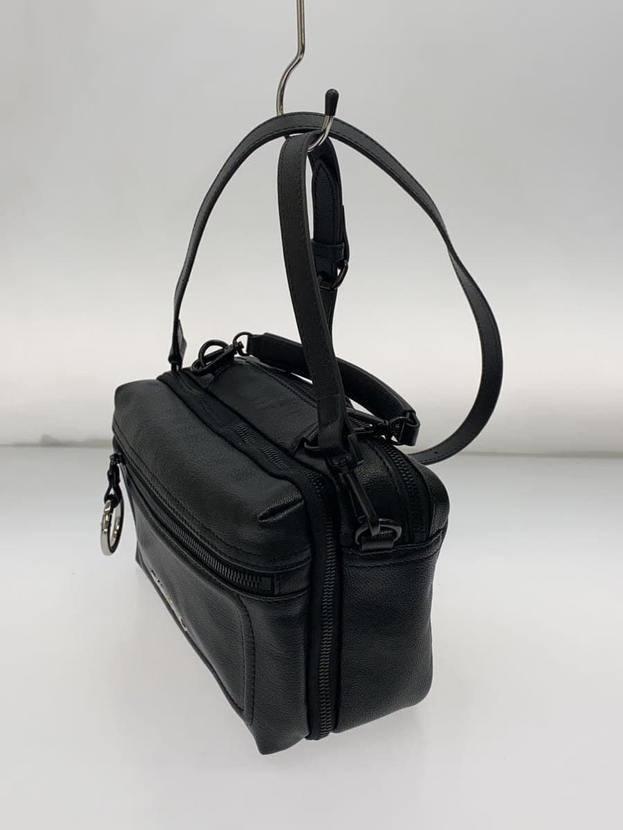 DIESEL Shoulder Bag Leather BLK 2