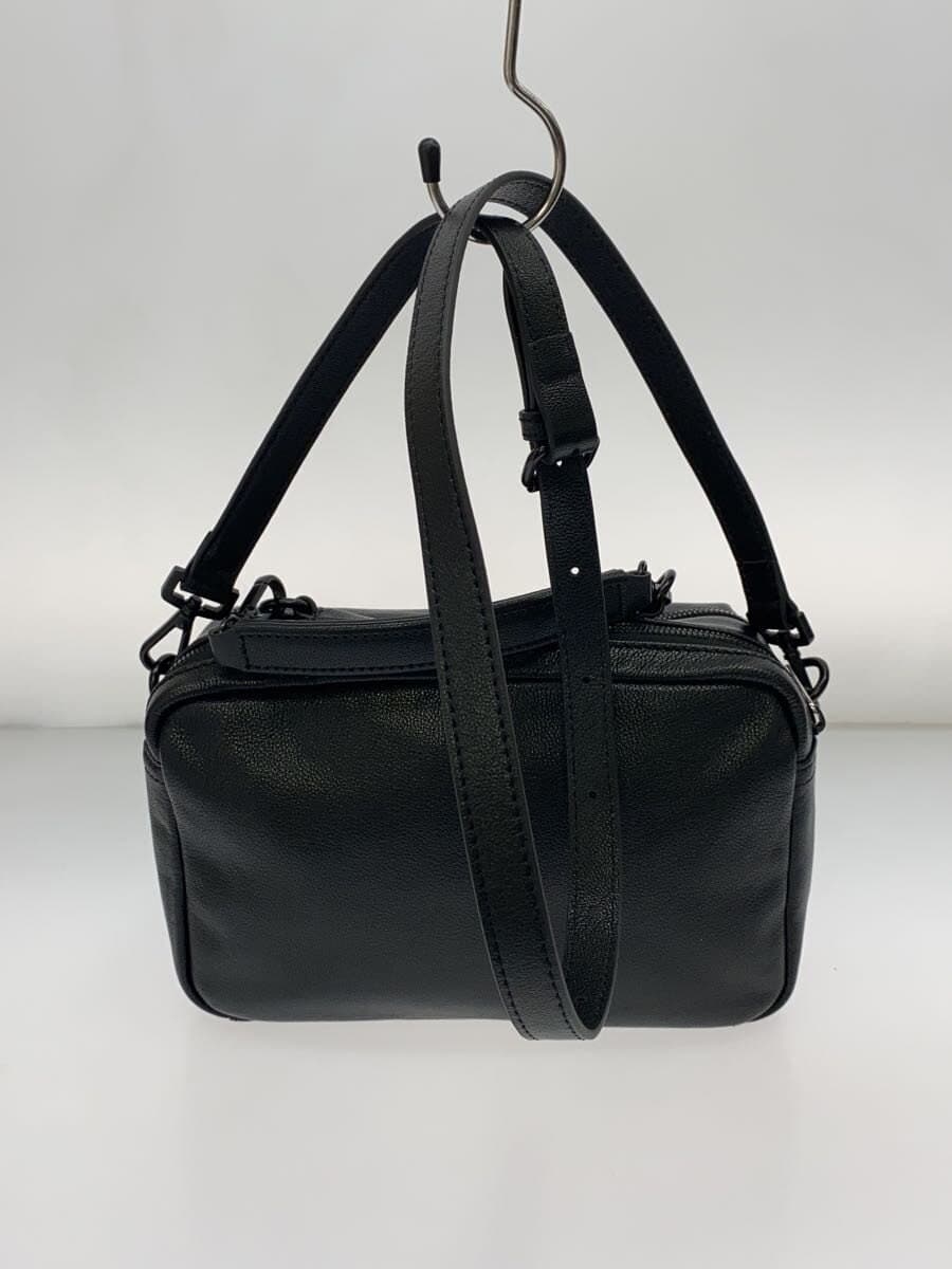 Diesel Fashion Shoulder Bag Leather BLK 3