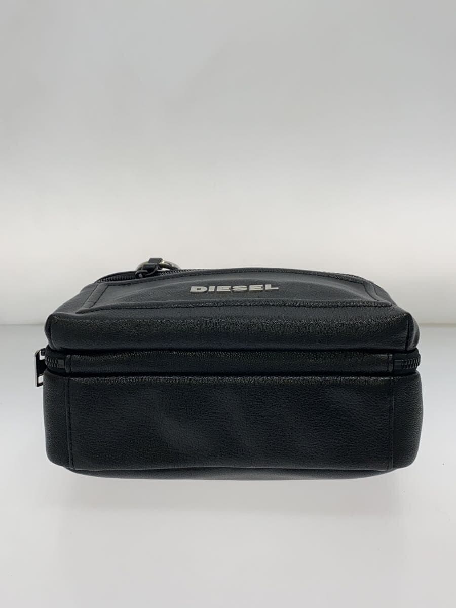 DIESEL Shoulder Bag Leather BLK 4