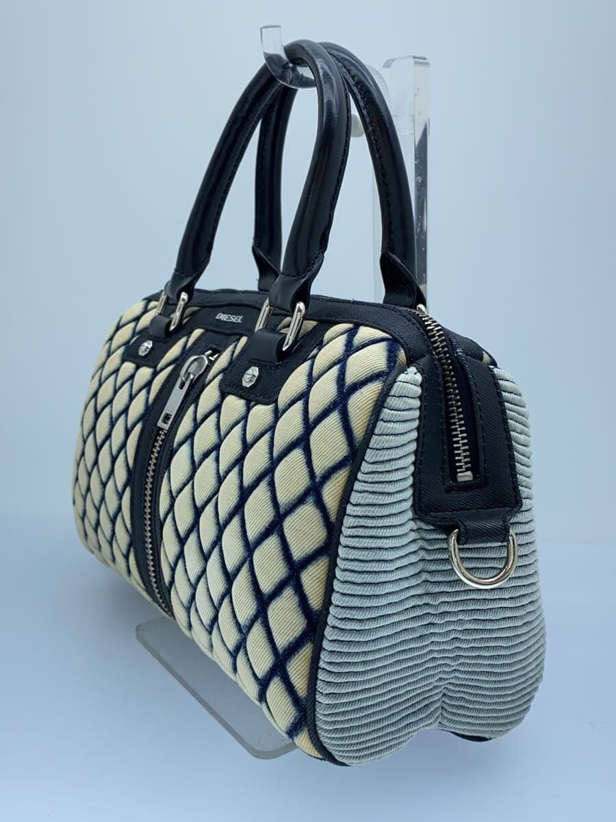 DIESEL2-Way Mini Boston Bag Quilted Multicolor All Over Pattern 2