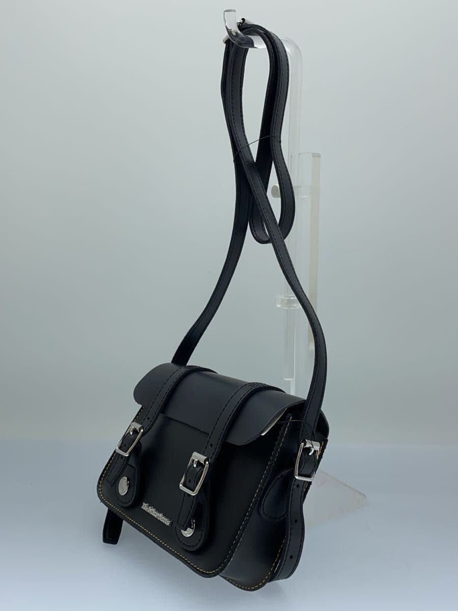 Dr.Martens Shoulder Bag Leather BLK Solid 7 Inch Satchel Bag 2