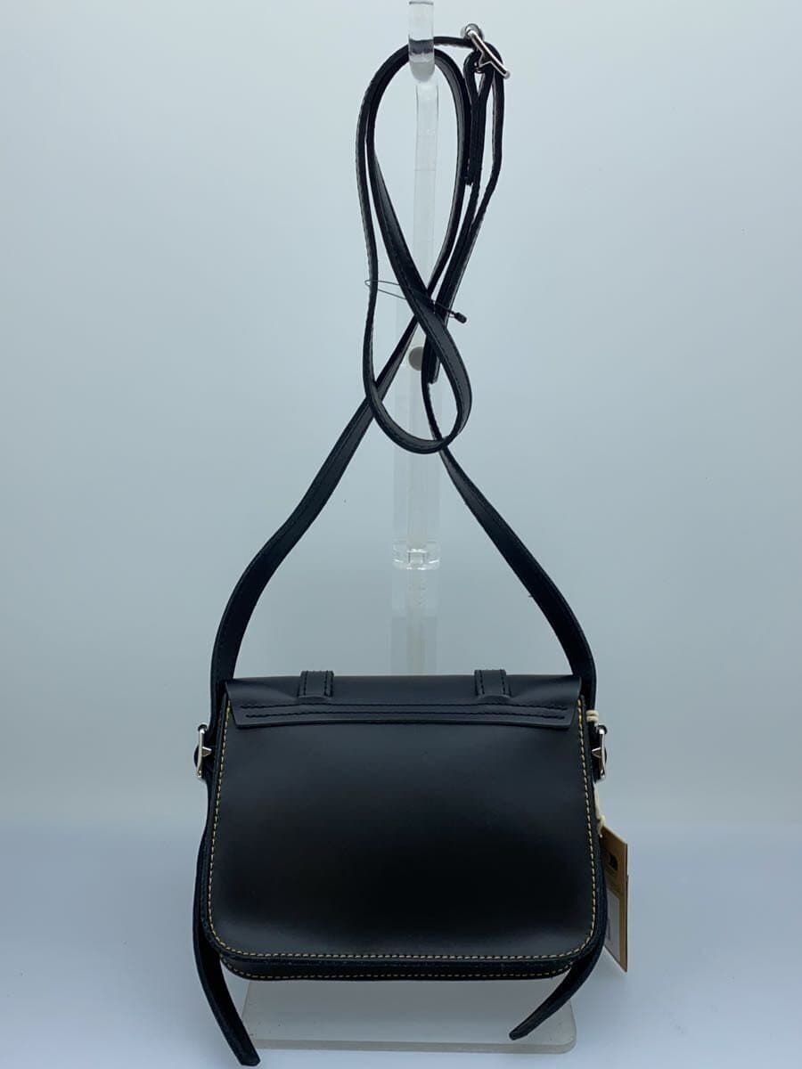 Dr.Martens Shoulder Bag Leather BLK Solid 7 Inch Satchel Bag 3