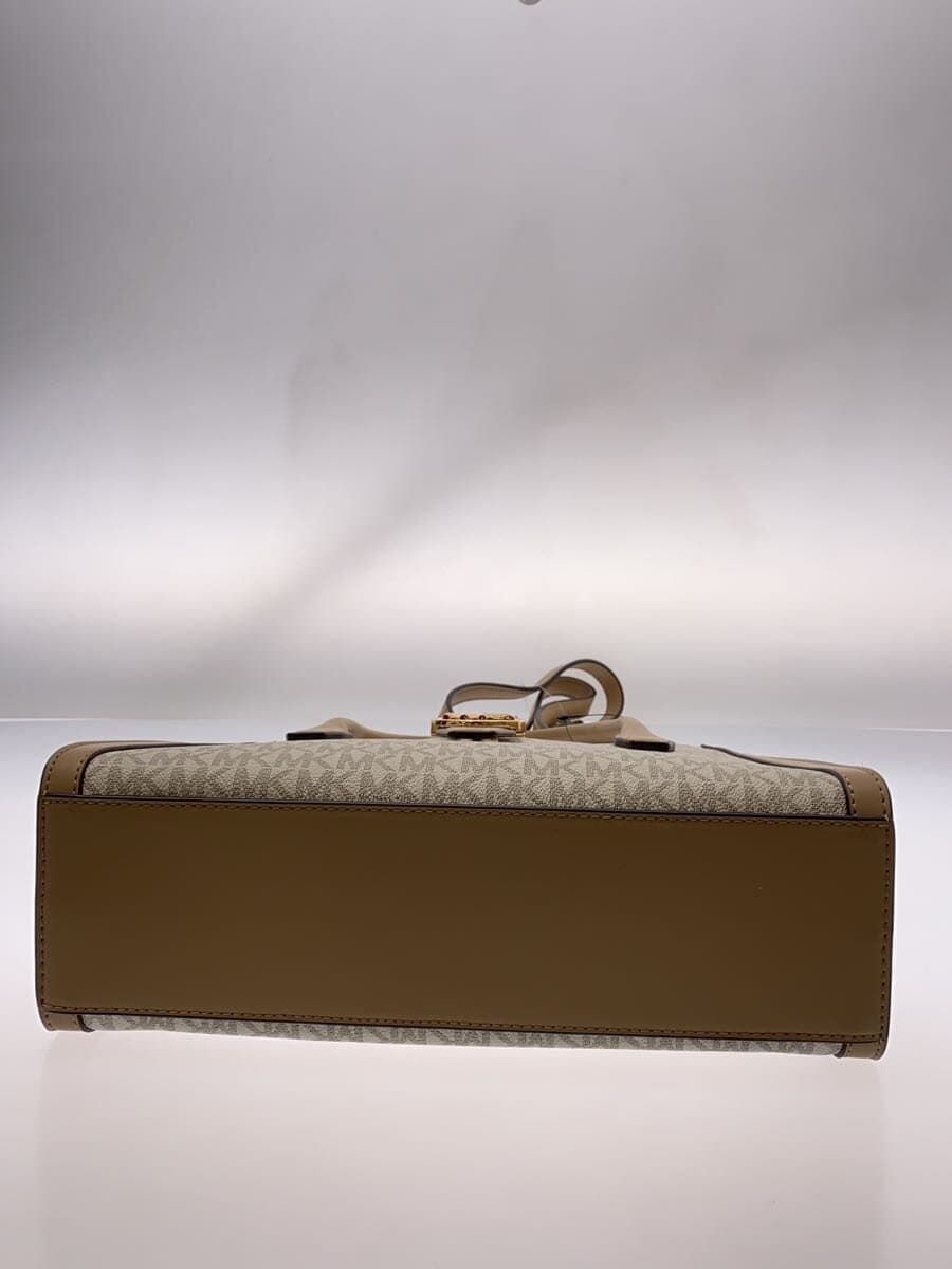 MICHAEL KORS Shoulder Bag Leather BEG All Over Pattern 4