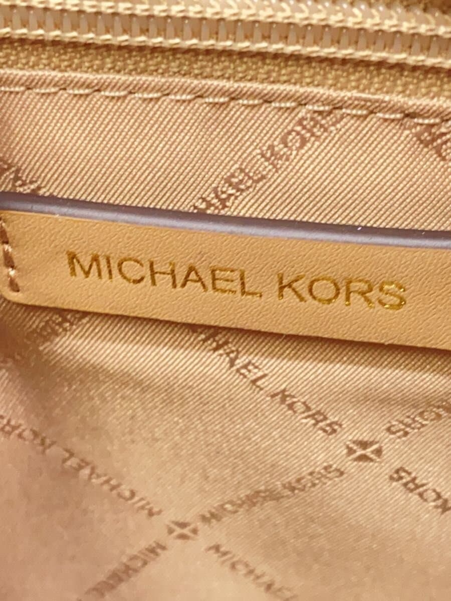 MICHAEL KORS Shoulder Bag Leather BEG All Over Pattern 5