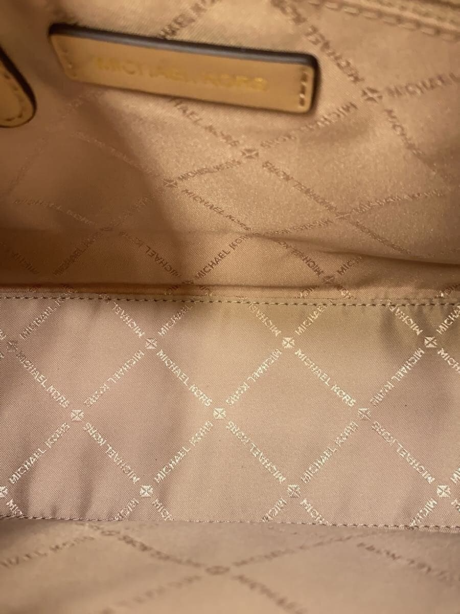 MICHAEL KORS Shoulder Bag Leather BEG All Over Pattern 6