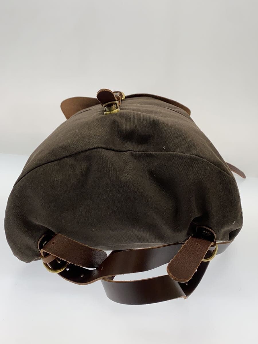 IL BISONTE Backpack Canvas BRW Solid Canvas Bag Pa 4