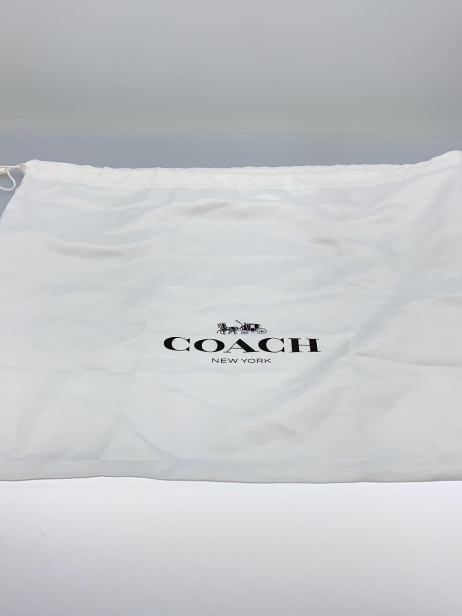 COACH Shoulder Bag Leather Black Plain CT803 7