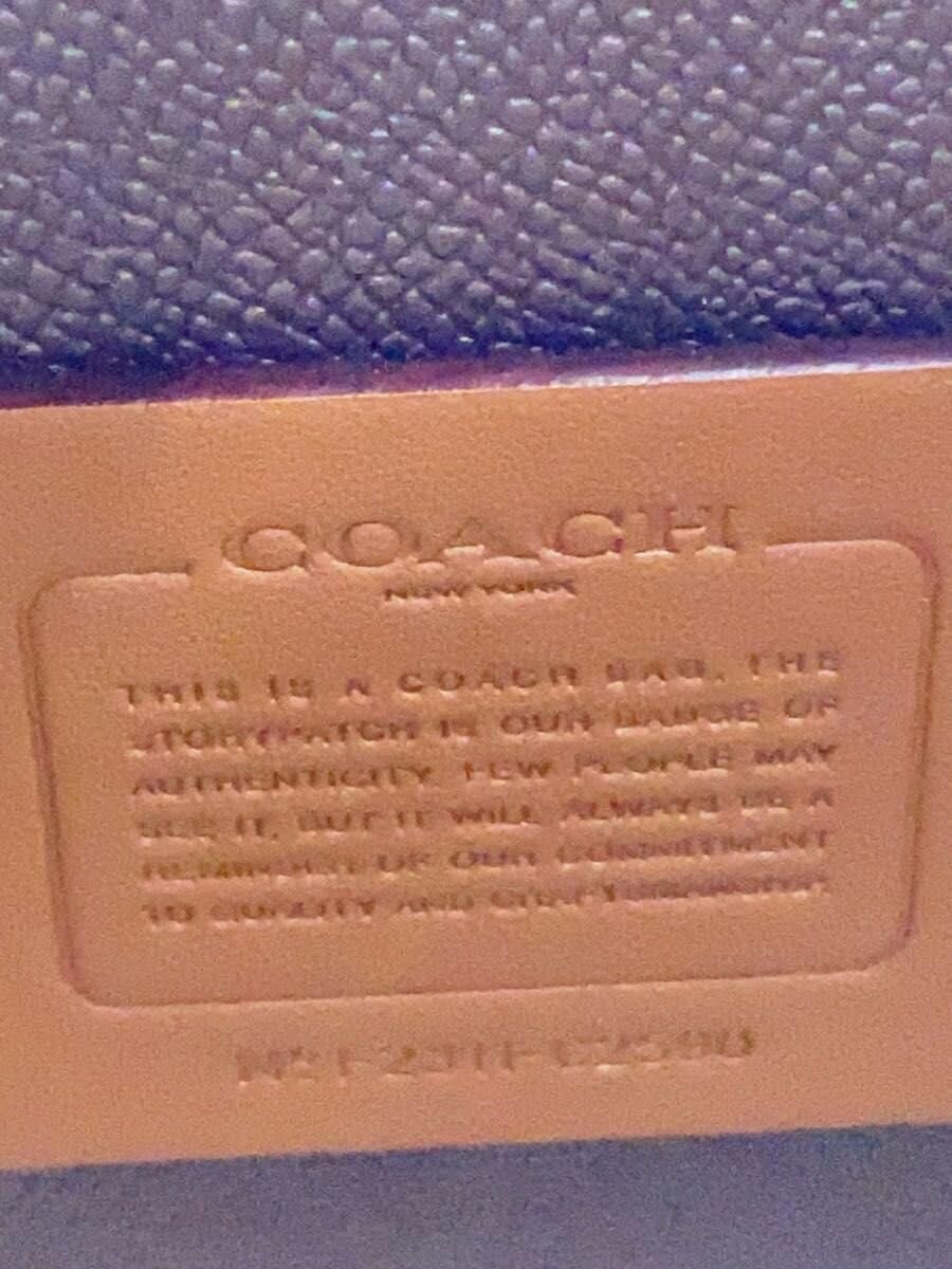 COACH Shoulder Bag Leather WHT Solid C2590 5