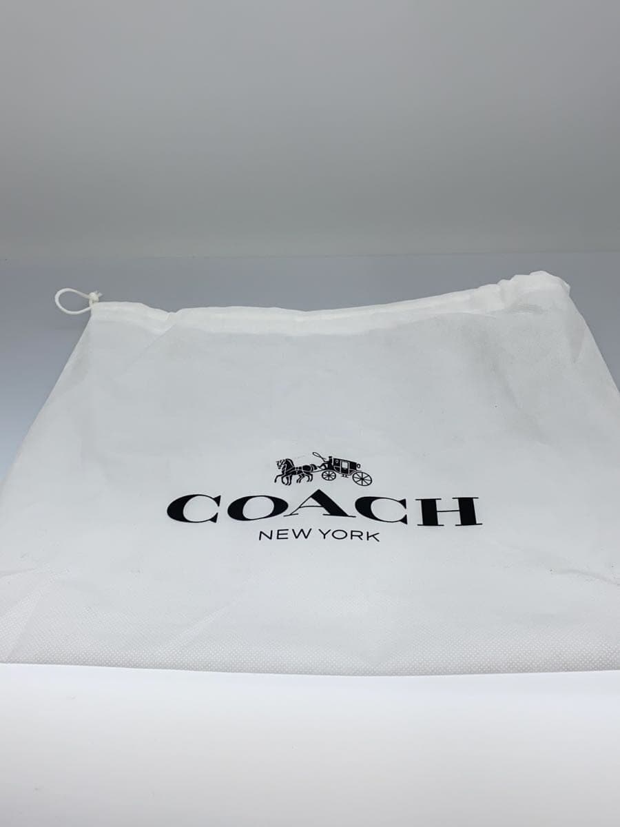 COACH Shoulder Bag Leather WHT Solid C2590 7