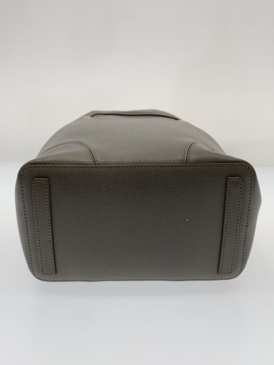 FURLA shoulder bag -- GRY solid color 4