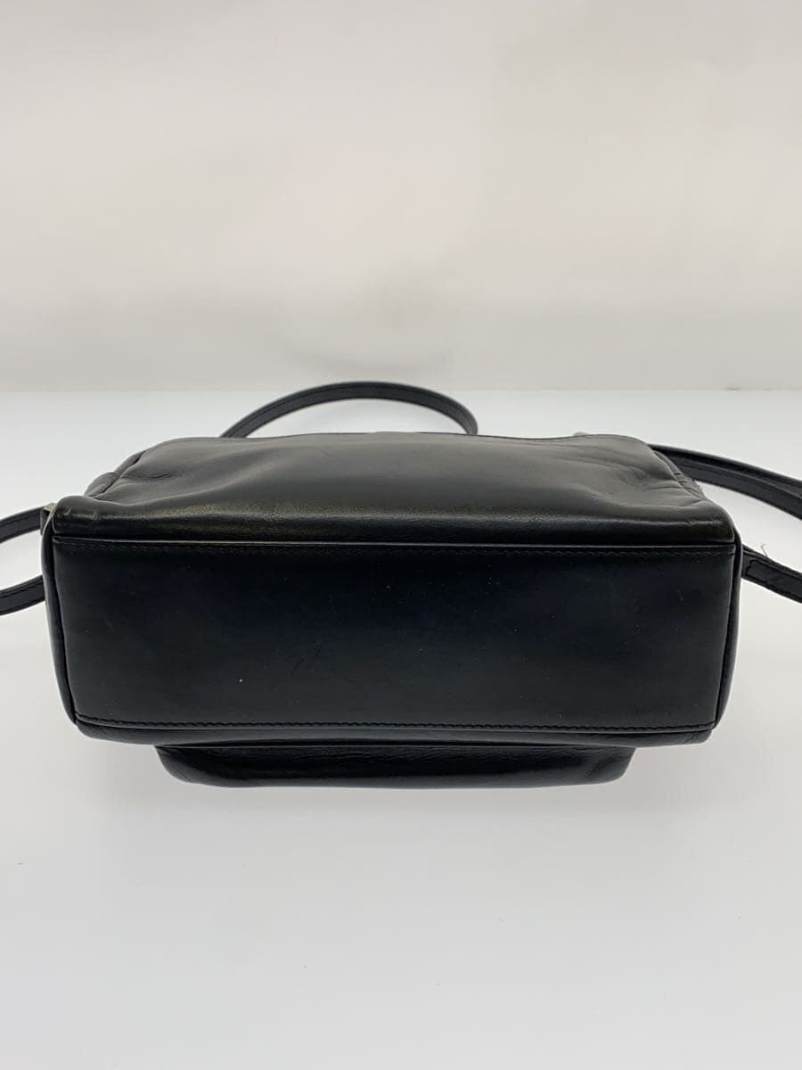 agnes b. Camera bag Shoulder bag Leather BLK Solid FS34-01 4