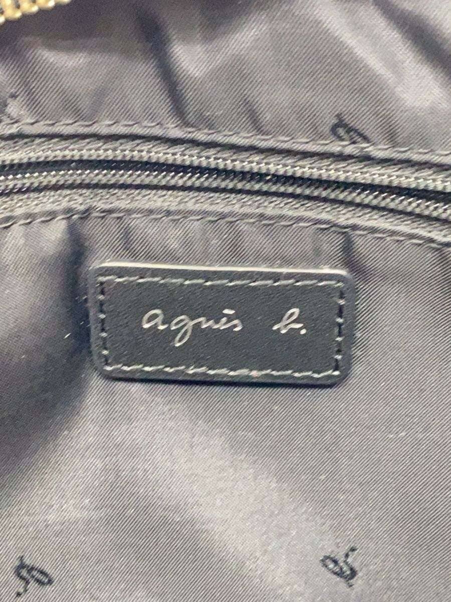 agnes b. Camera bag Shoulder bag Leather BLK Solid FS34-01 5