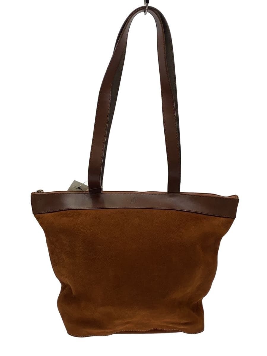 Horse tote bag leather BRW plain