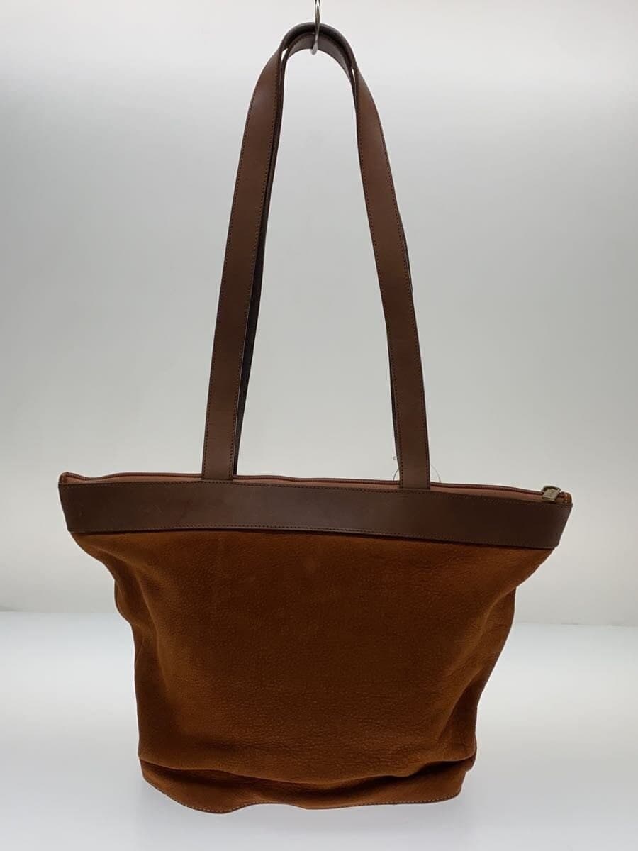 Horse tote bag leather BRW plain 3