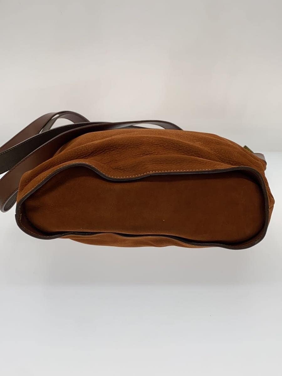 Horse tote bag leather BRW plain 4