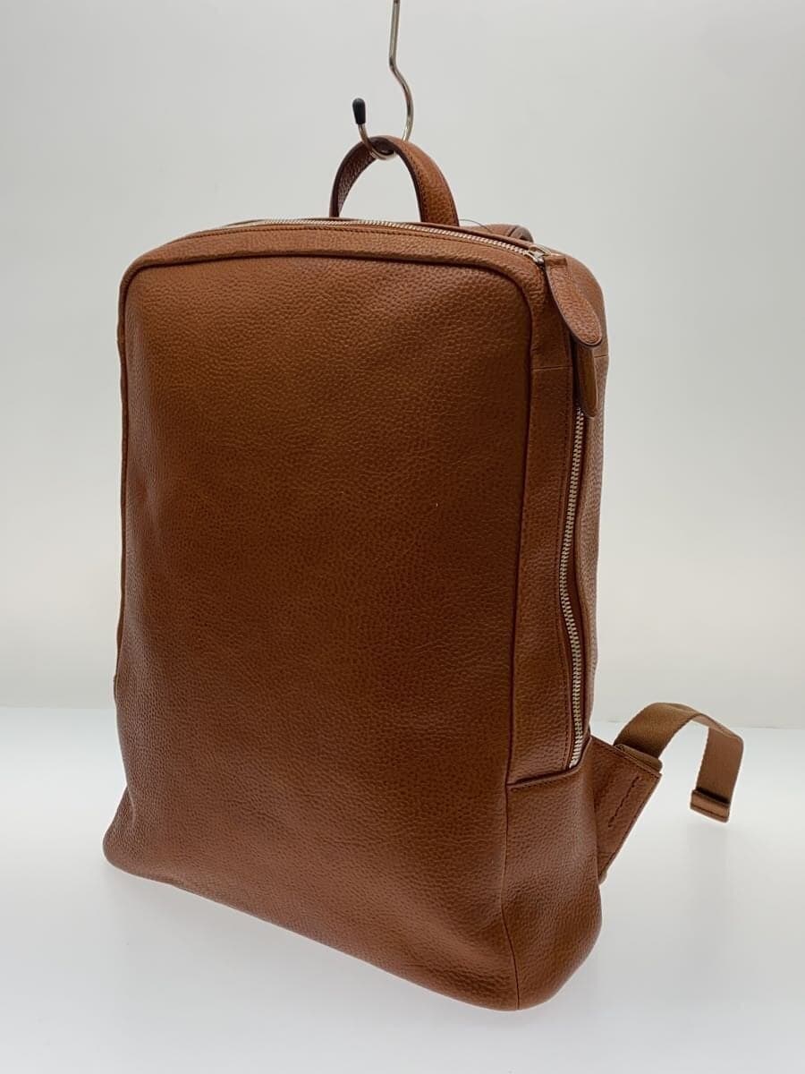 SOMES SADDLE Backpack Leather BRW Plain 2