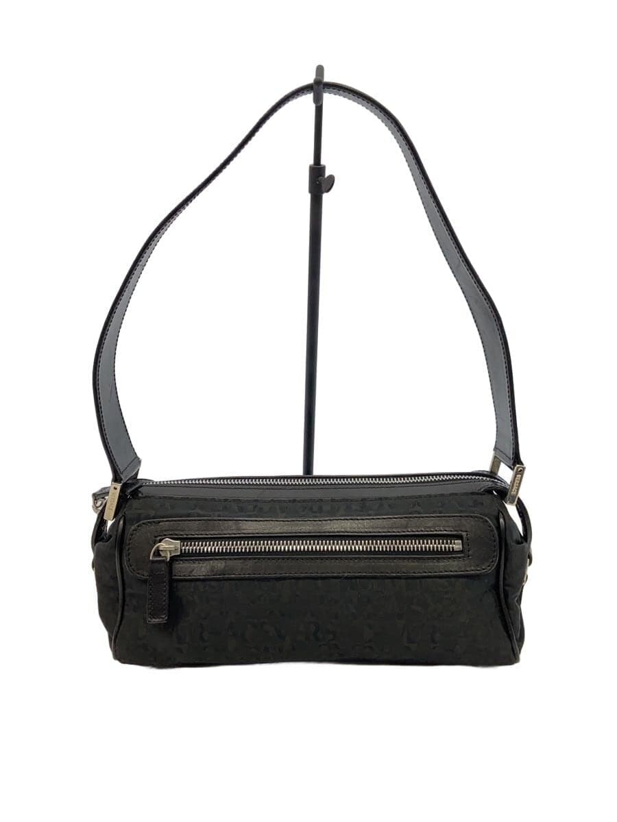 VERSACE Handbag Nylon BLK All Over Pattern