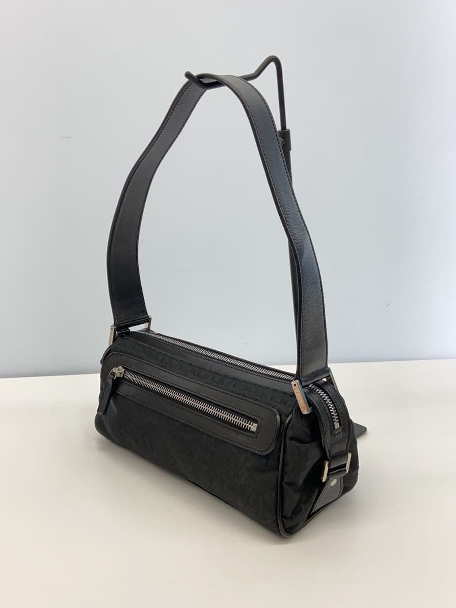 VERSACE Handbag Nylon BLK All Over Pattern 2