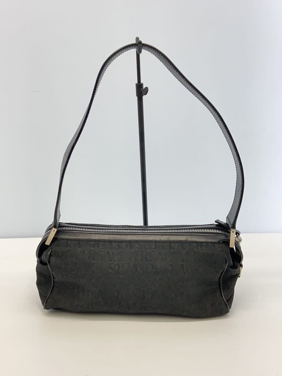 VERSACE Handbag Nylon BLK All Over Pattern 3